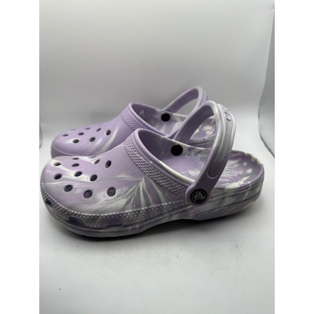 Purple Tie-Dye Comfort Clog Sandals for Women